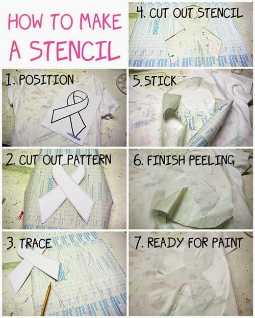1. Insert cardboard inside shirt. Print the pattern and positioning it on your shirt. 2. Cut out the pattern. Turn a sheet of contact paper clear side down, so that the backing is facing up.