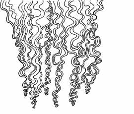 When you comb your hair and don t separate and smooth, your hair behaves Curls formed without separating are netted together. like one giant mass. All of your curls are curled together.