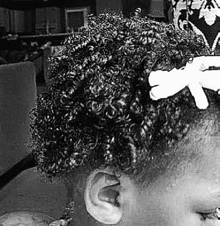 Her lovely spirals look so natural that people have come up to ask whether her hair is naturally curly. Mya several months later.