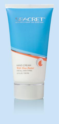 HAND CREAM WITH SHEA BUTTER BODY Rich, moisturizing cream that softens hands and enhances the look of healthy skin. Apply to hands and nails with a light massaging motion. Use as needed.