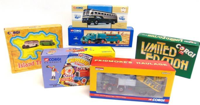53202, Mack B Series Semi-Skirted Tanker 'Sinclair'; and four others, each mint or near mint and boxed.