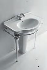 Washbasin 29 17/32 x 20 15/32 750 x 520 mm Fixing kit included. Drain and faucet not included.