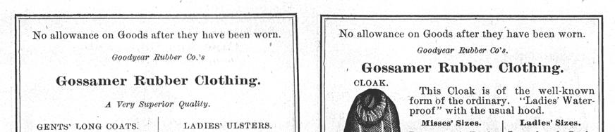 Fig. 35. Gentlemen, ladies and children s gossamer goods.