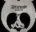 " Jacob 6:12 back view Forget Me Not Necklace JNL068
