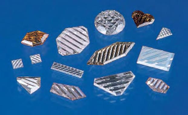 Figure 6. These Profile Cut diamonds (0.03 0.95 ct) represent one of the most unusual proprietary cuts to be marketed in the past half century. Photo by Maha Tannous.