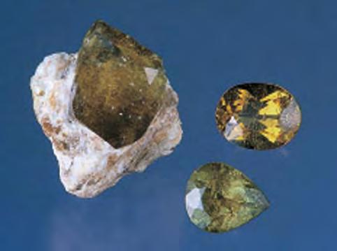 granitic pegmatite (figure 15). The majority of the gem-bearing zone appears to have been mined out, and the remaining areas are difficult to work with the hand tools available.