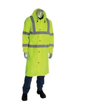 PROTECTIVE CLOTHING - HI-VIS rainwear PROTECTION FROM THE RAIN, AND BREATHABLE COMFORT Heavy duty waterproof breathable bib Waterproof breathable e heavy duty 300 D 100% polyester shell 3M Scotchlite