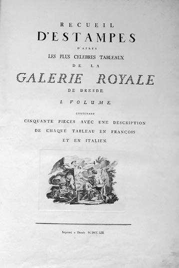 Igor Zmeták Obrázok č. 1: Titulný list katalógu Recueil d estampes de la Galerie royale de Dresde. Obrázok č. 2: Rytina zobrazujúci Diogena v katalógu Recueil d estampes de la Galerie royale de Dresde.