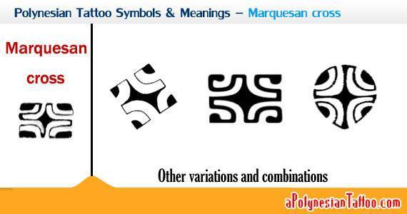 Marquesan cross is another symbol which is quite popular and widely used in many Polynesian tattoo designs.