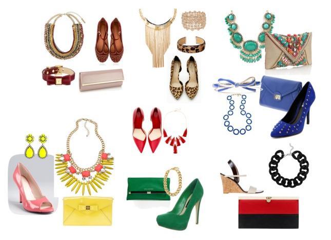 Head-to-Toe Accessory Sets Stumped on how to mix and match accessories for maximum impact? Here are some ideas, grouped together for easy reference.