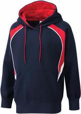 GXHOT01 GXHOT02 SPORTSWEAR FOR SCHOOLS GXHOT01 HOODED TOP UNISEX TUNDRA 65% POLYESTER 35% COTTON 330GSM GXHOT03