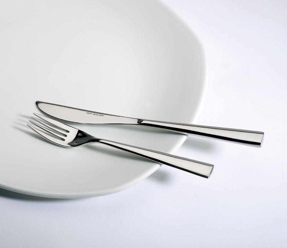 245 246 AccentTM Accent 18/10 from HEPP is impressive with its rounded contours and harmonious proportions. Modern in character, the design oriented cutlery has an overall classic appearance.