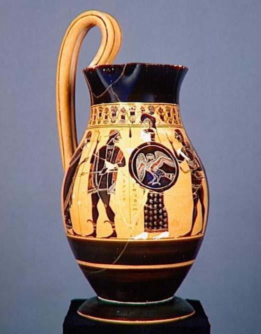 Figure 3: An Athenian Ceramic with Hercules depicted in the black-figure style (Louvre Museum 2011:F30).