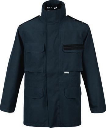 Uniform parka Fleece jacket uniform parka Applied breast pockets on both sides Velcro for name stripe Optional: sleeve pocket