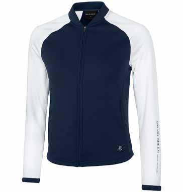 INSULA WARM LAYER DANA New Baseball-style jacket in the exclusive INSULA fabric. Designed for wearing both on and off the golf course.