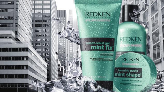 NEW REDKEN FOR MEN MINT-ACTIVE STYLING EXTREME STYLE ENDURANCE Redken For Men s popular mint-infused Invigorating System now includes two styling products.