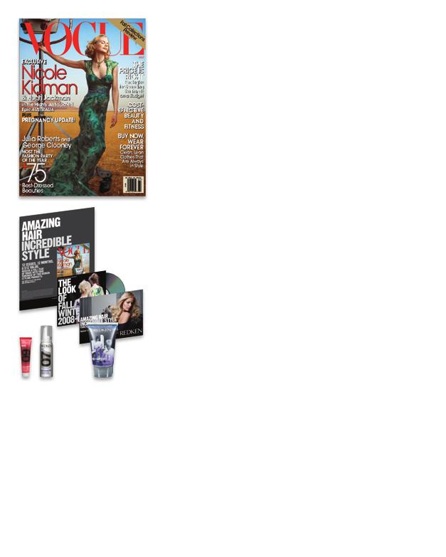 CLIENT GWP! FREE VOGUE SUBSCRIPTION WITH REDKEN STYLING PURCHASE Show clients that Redken Styling is the leader in runway beauty with this exclusive offer from Redken and Vogue magazine!