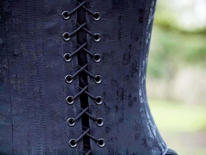 Durfee 125 The curve of the corset and how tightly it is