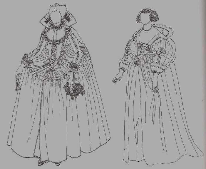 Below, the corset used in