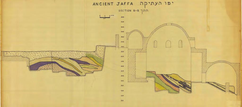 Areas B, D, and G: The Eastern Fortification Line of Jaffa Between 1958 and 1964, Jacob Kaplan opened three small excavation areas (B, D, and G) in the northeastern part of Jaffa s tell.