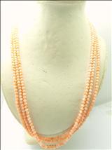 Estimate: $17,000 to $19,000 Lot: 255 P256 A TRIPLE STRAND OF NATURAL CORAL BEAD NECKLACE 一串三条天然珊瑚圆珠项链 Consisting of three strands with total 435 round graduated Natural Coral beads, homogeneous