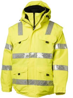 Reflexite Reflex Detachable quilt jacket Fully taped Waterproofness 8000 mm Breathability 4000g/m 2 Windproof Dirt repellent Outer