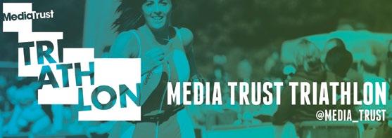 Media Trust Triathlon signage The Media Trust held their first triathlon fundraiser in July 2015 and it was my task to put together the designs for the