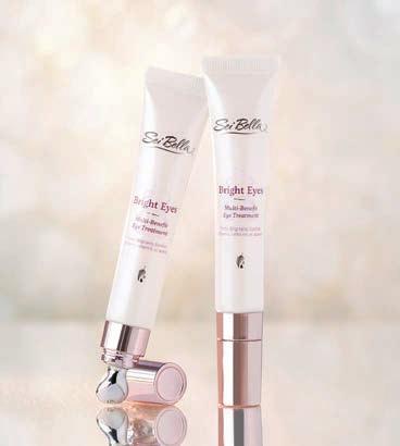 from Sei Bella Bright Eyes Multi-Benefit Eye Treatment Cooling applicator soothes eye area and lets you apply treatment without pressure or tugging.