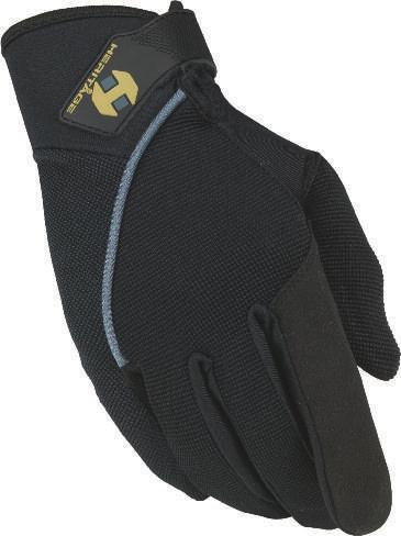 This glove has excellent grip on the reins and a breathable mesh material on the back for ventilation on the Cross
