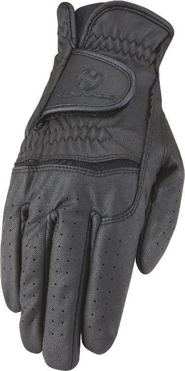 THIS HI-TECH MATERIAL PULLS PERSPIRATION AWAY FROM YOUR SKIN TO KEEP YOUR HANDS WARM AND COMFORTABLE. A DURABLE NYLON STRETCH FLEECE PALM WITH GRIP PATTERN HELPS TO KEEP CONTROL ON YOUR REINS.