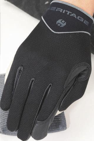 WRAP AROUND LEATHER REINFORCED INDEX FINGER. ELASTIC BAND STRIPS HOLD GLOVE SECURELY IN PLACE.