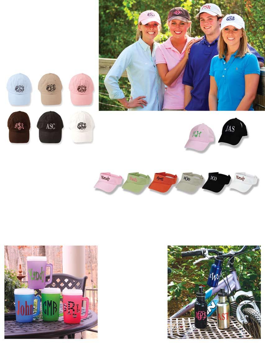 Baseball Caps Adult, $17 Cute caps made personal with a monogram/ name and embroidery options! Adult sizes appropriate for both men and women.