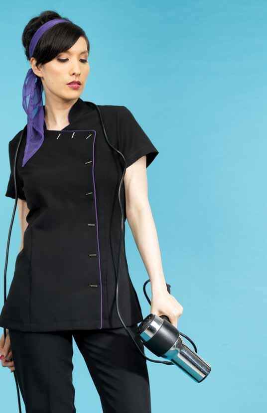 Short sleeves, side vents and a backpleat, along with Easycare fabric result in a garment that is comfortable to work in whilst presenting a smart