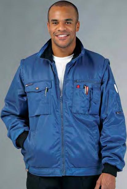 Right chest pockets Left chest pockets S157 Alaskan Jacket Two-way front zip. Inside security pocket.
