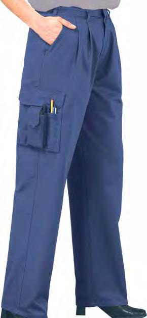 Black White Graphite Hospital Spruce Blue S099 Ladies Combat Trousers Two front pleats. Two side pockets.