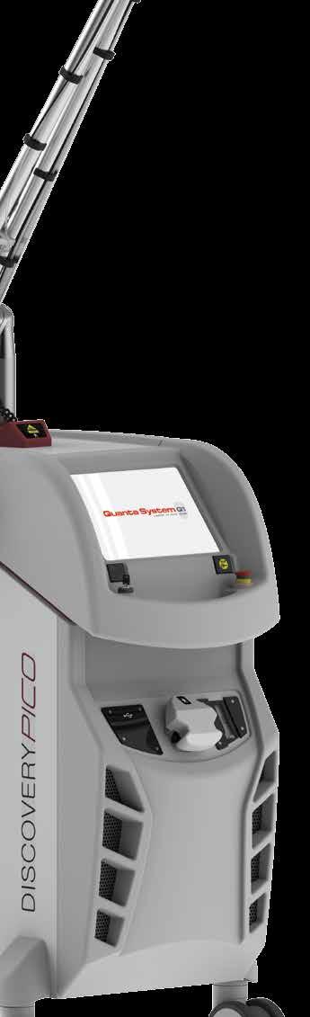 DISCOVERY PICO THE NEW ERA OF TATTOO AND PIGMENTED LESION TREATMENTS Discovery PICO represents the second generation of picosecond lasers that due to its proprietary technology, is the most
