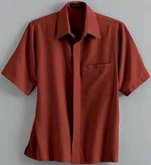 RESORT FRONT DESK MLE (18) ) FUSION FLY-FRONT MP SHIRT 100% polyester. Home launder.