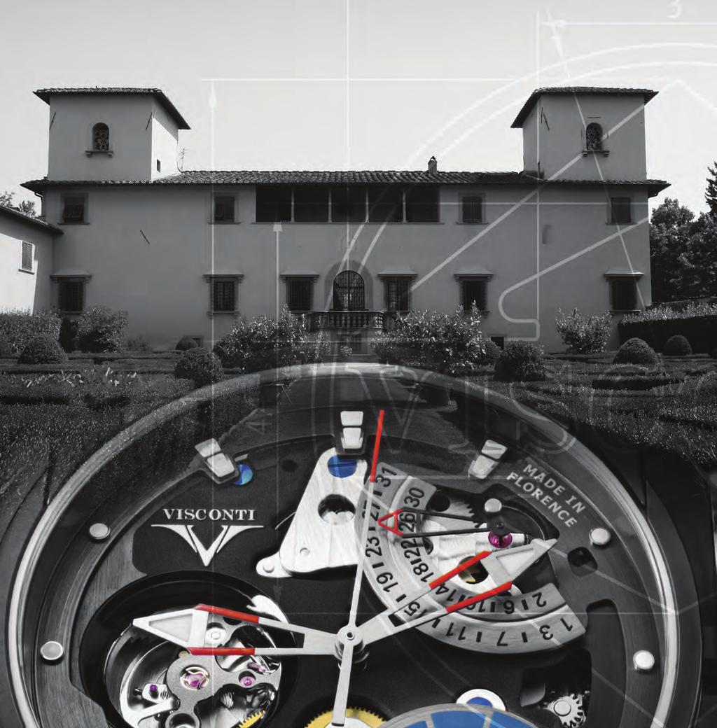 FOTO VILLA VISCONTI WATCH DIVISION Visconti watch team Officine Galileo was established in Florence on 1866; a tradition of quality supplying optical system for Italian Royal Navy.
