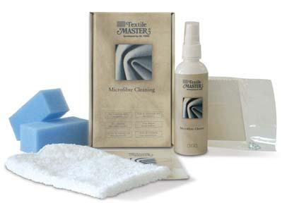 MAINTENANCE KIT FOR MICROFIBRES MICROFIBRE CLEANING Cleaning. Easy cleaning concept. This kit contains 2 products for cleaning microfibre textiles. Cleaning upholstery is not just a matter of hygiene.