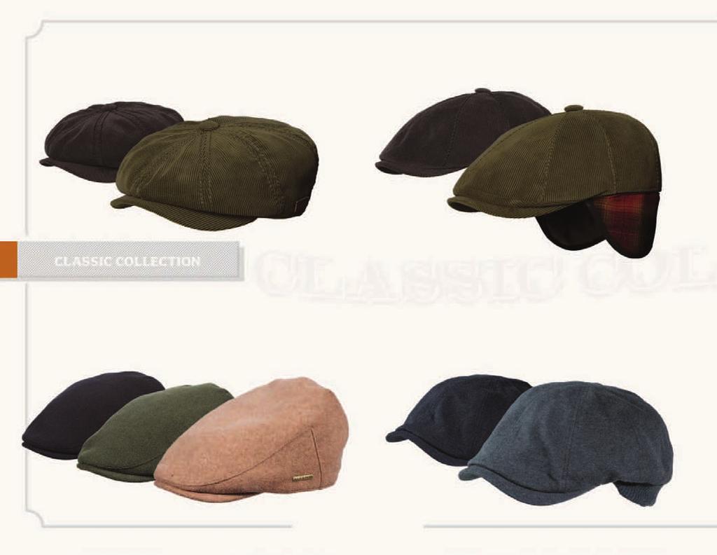 STW5 Corduroy 8/4 Cap with Suede, Olive STW4 Corduroy Ivy with Earlap, Olive Olive Olive Classic Collection STW180 Wool Blend