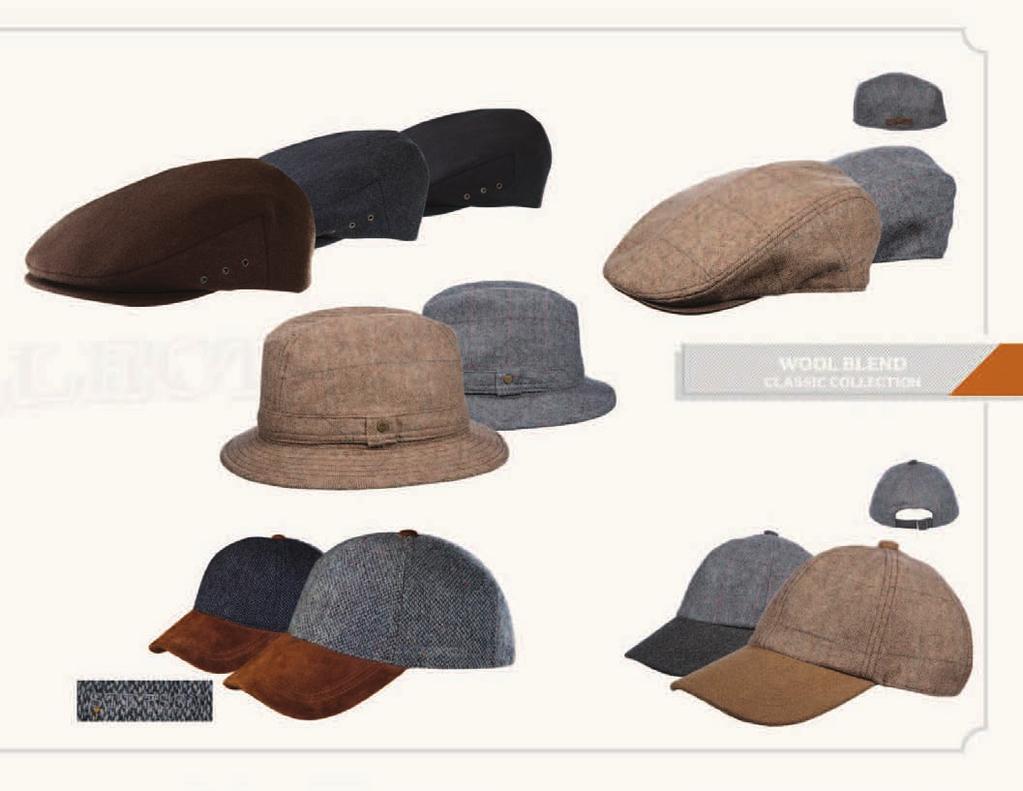 STw159 Wool Blend Ivy Cap with Twill Lining,, STw186-ASST Wool Blend Window Ivy Assorted Pack: 8-, 4- Sizes: 2/M, 6/L, 4/XL - Min.