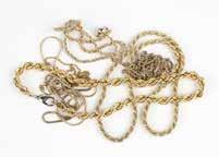 4 gms), 8 pcs, est: $3500/4500 271 A group of various gold chains Of 18K and 14K gold, 98.