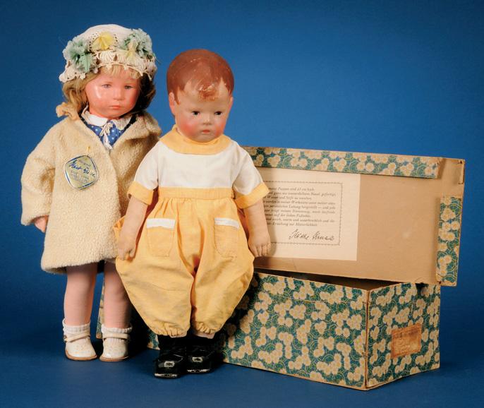 1346 1347 1347 detail 1347. Käthe Kruse Boy Doll in Original Box, c.