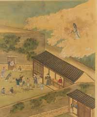 depicting a sage holding a handscroll