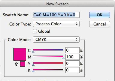 Click on the fly-out menu and select the new swatch option. 13.