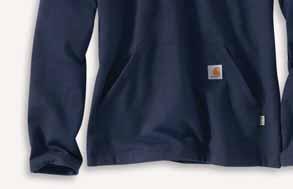 Smooth flatlock seams Carhartt FR and NFPA 2112/ labels sewn on left pocket Meets the performance requirements of NFPA 70E and is UL Classified to NFPA 2112 410 101577-410/Dark Navy