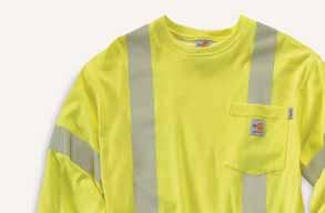FLAME-RESISTANT Flame-Resistant High-Visibility Long-Sleeve T-Shirt Class 3 EBT 10 FRK003 ORIGINAL FIT 7.