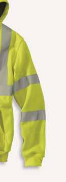 cuffs and waistband Brass-zipper front closure Two front hand-warmer pockets ANSI Class 3, Level 2 compliant 3M Scotchlite Reflective Material; segmented trim #5510 maintains performance through 75