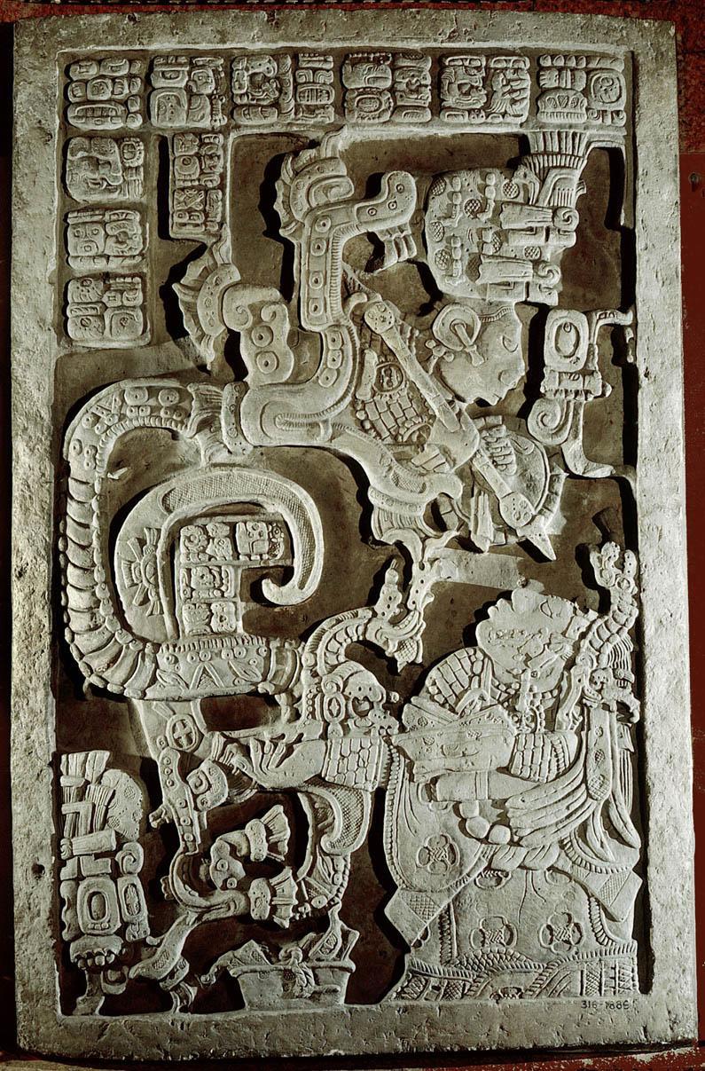 Lintel 25, Structure 23 The lintels in this civilization all reveal aspects of Mayan culture This one represents a bloodletting ritual Bloodletting was a way through which the Mayans paid homage to
