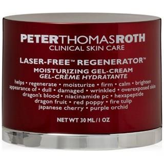Peter Thomas Roth: Laser-Free Regenerator Product Description: This powerful, deeply nourishing, high-tech, pink gel-cream dramatically helps improve the appearance of skin texture, tone & clarity.